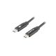 3. LANBERG USB-C-KABEL 2.0 M/M 1,8 M PREMIUM QC 4.0 POWER DELIVERY 60 W SCHWARZ CA-CMCM-40CU-0018-BK