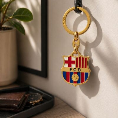 3. FC Barcelona Original-Schlüsselanhänger mit Wappen, Lizenznummer B6006