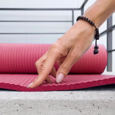 5. Wozinsky WNSP-15R Gymnastikmatte 183 x 61 x 1,5 cm Dicke Gymnastikmatte für Yoga und Fitness - Rosa