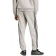3. adidas Essentials 3-Streifen Fleecehose für Herren, schmal zulaufende Bündchen, grau, KY4127