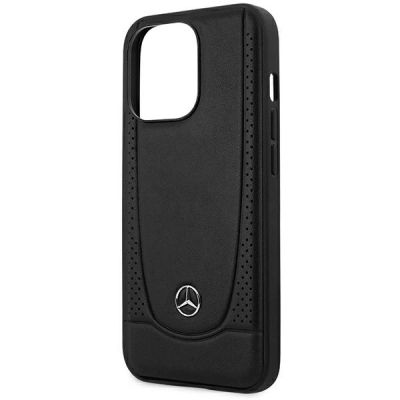 6. Mercedes MEHCP15XARMBK iPhone 15 Pro Max 6,7" schwarz/schwarz Hardcase Leder Urban