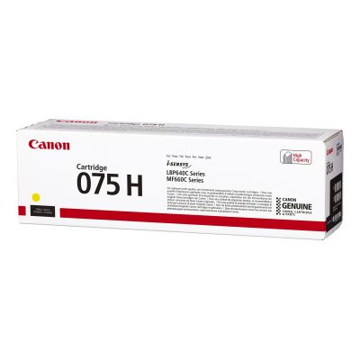 8. Canon 075 H Tonerkartusche, 1 Stück, Original, Gelb