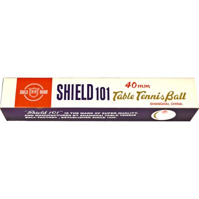 3. Shield Tischtennisbälle 6 Stück weiß