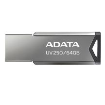 ADATA UV250 AUV250-64G-RBK Pendrive (64 GB; USB 2.0; silberne Farbe)