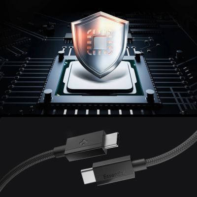 4. Spigen Essential EB6015CC USB-C-Kabel 60 W 150 cm – Schwarz