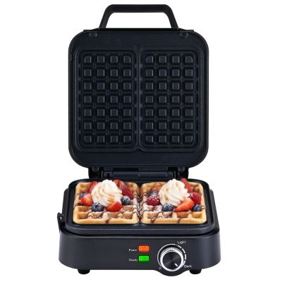 4. ELDOM WA900 WAFFELEISEN 1200-2000W, SANFTE TEMPERATURREGELUNG, DECKELVERRIEGELUNG, HEISSHALTENDER GRIFF