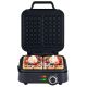 4. ELDOM WA900 WAFFELEISEN 1200-2000W, SANFTE TEMPERATURREGELUNG, DECKELVERRIEGELUNG, HEISSHALTENDER GRIFF