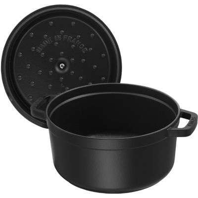 20. Gusseiserner Topf, rund, hoch, STAUB 40502-285-0 - schwarz, 4,8 l