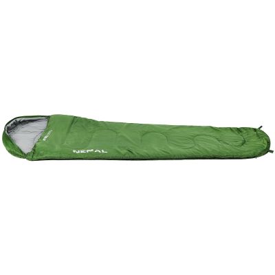 6. TOURISTEN-SCHLAFSACK NEPAL 210x80x50CM GREEN ENERO CAMP