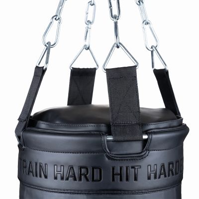 13. PREMIUM Boxsack + Ring SBRX Schwarz Leer - 150 cm | DBX Bushido