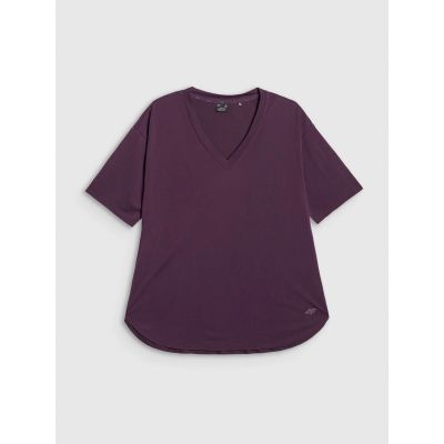 7. Oversize-T-Shirt für Damen aus Modal 4F 4FRAW25TTSHF3283-50S
