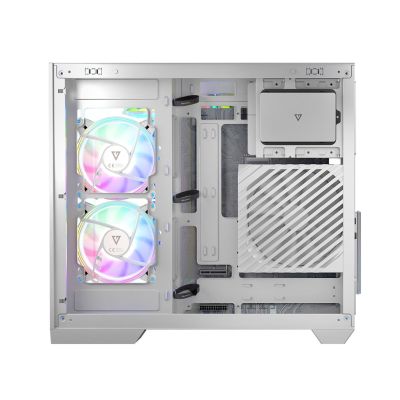 2. MODECOM VOLCNO PANORAMA APEX ARGB 5F MIDI WEISSES GEHÄUSE