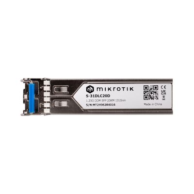7. Mikrotik S-31DLC20D 1,25G Dual LC UPC SM 20km SFP Insert
