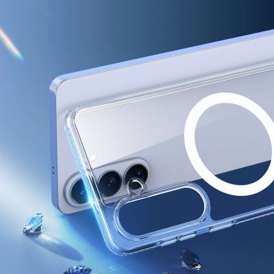 8. Dux Ducis Clin Mag Case kompatibel mit MagSafe für Samsung S26 - Transparent