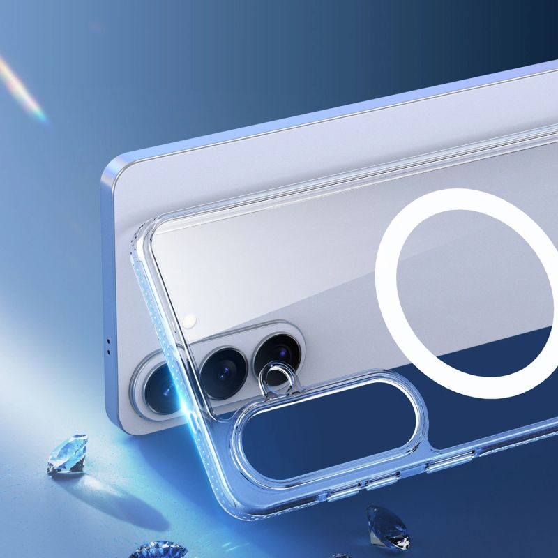 8. Dux Ducis Clin Mag Case kompatibel mit MagSafe für Samsung S26 - Transparent