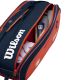 5. Wilson Roland Garros 2026 Team 6PK Tennistasche Orange und Marineblau WR8053301001
