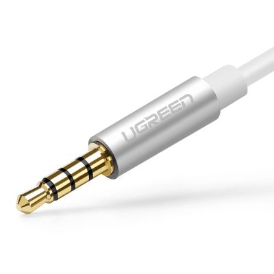 6. Ugreen Kabel Kopfhörersplitter Miniklinke 3,5 mm - 2 x Miniklinke 3,5 mm (Mikrofon + Stereoausgang) schwarz (AV141)