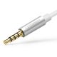 6. Ugreen Kabel Kopfhörersplitter Miniklinke 3,5 mm - 2 x Miniklinke 3,5 mm (Mikrofon + Stereoausgang) schwarz (AV141)