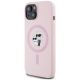 2. Karl Lagerfeld Silikon Karl&Choupette MagSafe iPhone 15 Hülle - Rosa