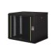28. Digitus Unique 19" 9U Rackmount-Netzwerkschrank, 600 x 450 mm, Glastür, schwarz, ungeteilt, montiert, 100 kg