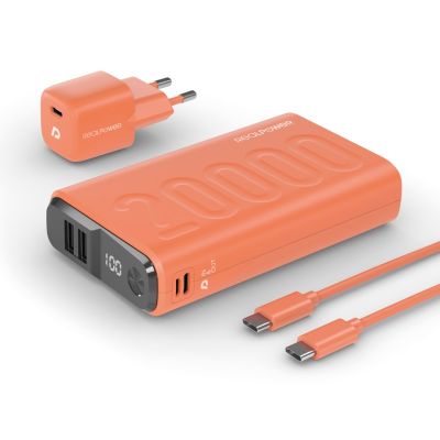 RealPower Powerbank PB-20000 Orange Set 20.000 mAh