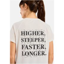 Damen-Kurzarmshirt ODLO T-Shirt Crew Neck S/S ESSENTIAL PRINT, beige