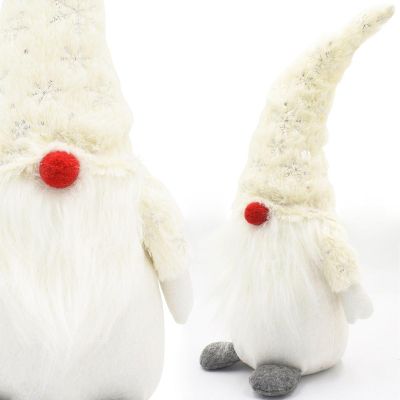 7. Dekorativer Zwergzwerg, weiß, 45 cm