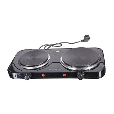 39. ESPERANZA Elektroherd Yellowstone 1500W + 1000W Schwarz EKH014K
