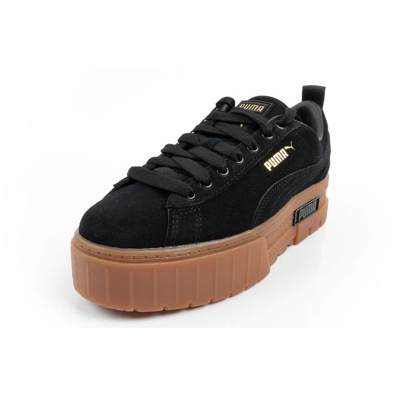 3. Puma Mayze Damen Sportschuhe Sneakers Plateau schwarz modisch Leder