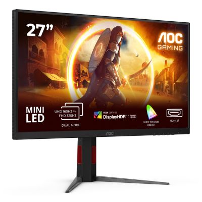 9. AOC G4 U27G4XM Computermonitor 68,6 cm (27") 3840 x 2160 px 4K Ultra HD LED Schwarz, Rot