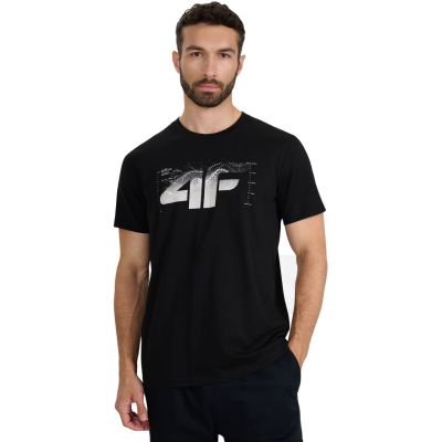7. Herren T-Shirt 4F M2359 tiefschwarz 4FWAW25TTSHM2359 20S