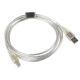 2. Lanberg CA-USBA-12CC-0018-TR Kabel (USB 2.0 M - USB 2.0 M; 1,8 m; transparent)