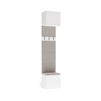 Garderobenschrank HAGA, 1 Stück, Weiß