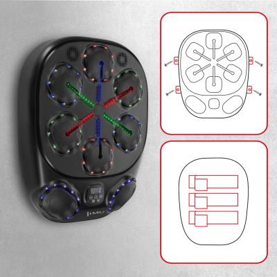 5. TB10 Elektronisches Bluetooth-Boxziel mit Musik und Handschuhen, 4000-mAh-HMS-Akku