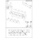 4. 4D MOUNTAIN TV-Schrank 204x40x55 schwarz + gold