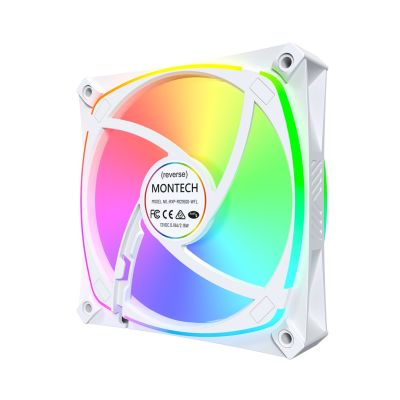 7. Montech RX120 PRO Computergehäuselüfter 12 cm Weiß 3 Stück.