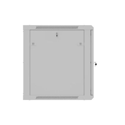 5. LANBERG 19" 12U 600X600 GRAUER WANDMONTIERTER RACK-SCHRANK MIT PERFORIERTEN TÜREN (FLAT PACK)