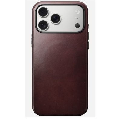 3. Nomad Moderne Lederhülle für 17,5 cm (6,9") Mobiltelefone, Burgunderrot