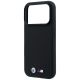 6. BMW M Quadrille Kevlar Metall Logo MagSafe Hülle für iPhone 17 Pro Max / 18 Pro Max - Schwarz