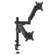 3. MACLEAN Monitorhalterung für 2 Monitore, Gasfeder, 17"–32", 2–10 kg, Schwarz, MC-136