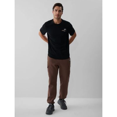 4. Herren-T-Shirt mit Aufdruck, regulär, Größe 4F 4FKAW26TTSHM4477-20S