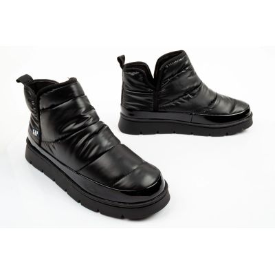 7. GAP Damenschuhe Alabama Winterstiefeletten Schwarz Slip-On