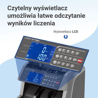 6. Extralink LockStar MG X-600 UV, IR professioneller Banknotenzähler