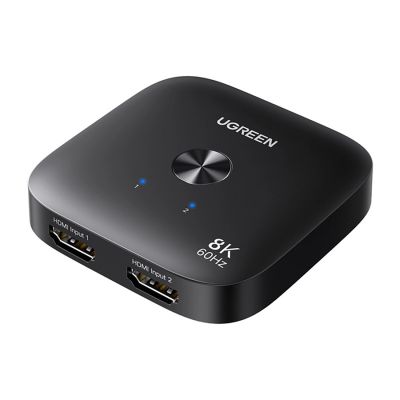 Ugreen 8K 60Hz Ultra HD 2-in-1 HDMI-Switch – Schwarz