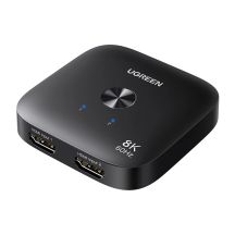 Ugreen 8K 60Hz Ultra HD 2-in-1 HDMI-Switch – Schwarz