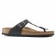 7. Birkenstock Gizeh NU Oiled Black Regular Flip-Flops für Damen/Herren (0845251)