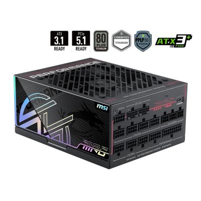 MSI MPG Ai1300TS PCIE5 Netzteilmodul 1300W 24-Pin ATX Schwarz