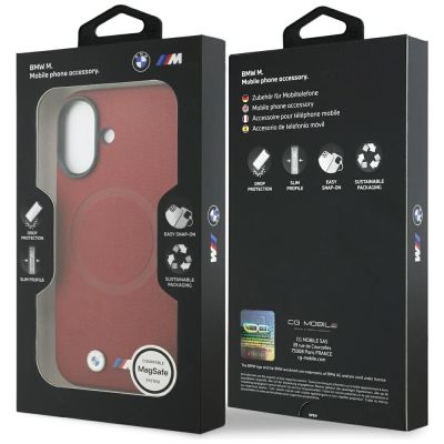 8. BMW M FW MagSafe Hülle mit Metalllogo für iPhone 17 - Rot