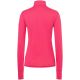 Damen-Thermoshirt mit langen Ärmeln und Stehkragen SUPER.NATURAL W Tundra 175 Zip 1/4 Flear rosa