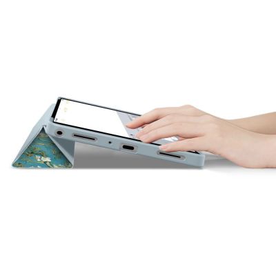 6. TechProtect SmartCase für Samsung Galaxy Tab A9+ / A11+ Plus 11.0 X210 / X215 / X216 / X230 / X235 / X236 – Blau und Weiß